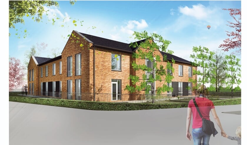 <p>De nieuwbouw, met de studio's. Foto: Artist's impression</p>