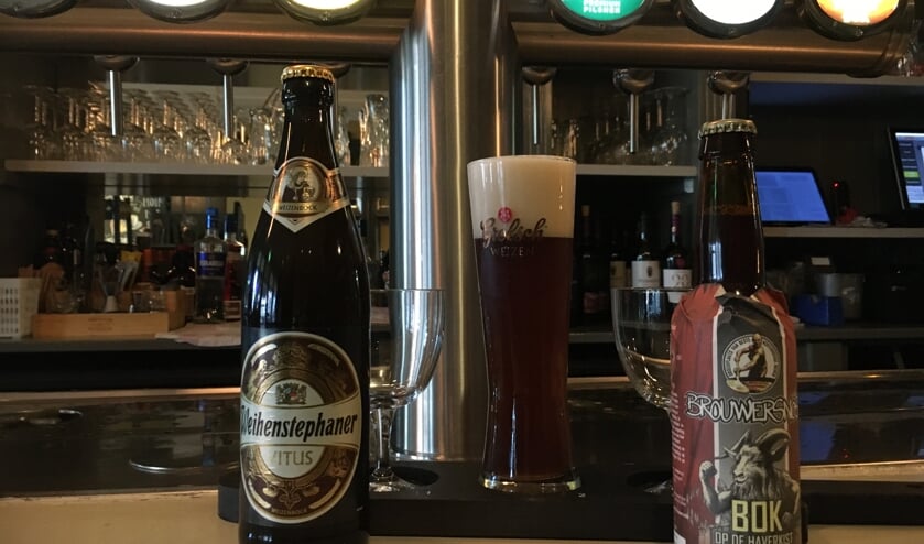 Enkele van de 12 bokbieren die verkrijgbaar zijn tijdens het Bockbierfest bij Markant. Foto: Markant