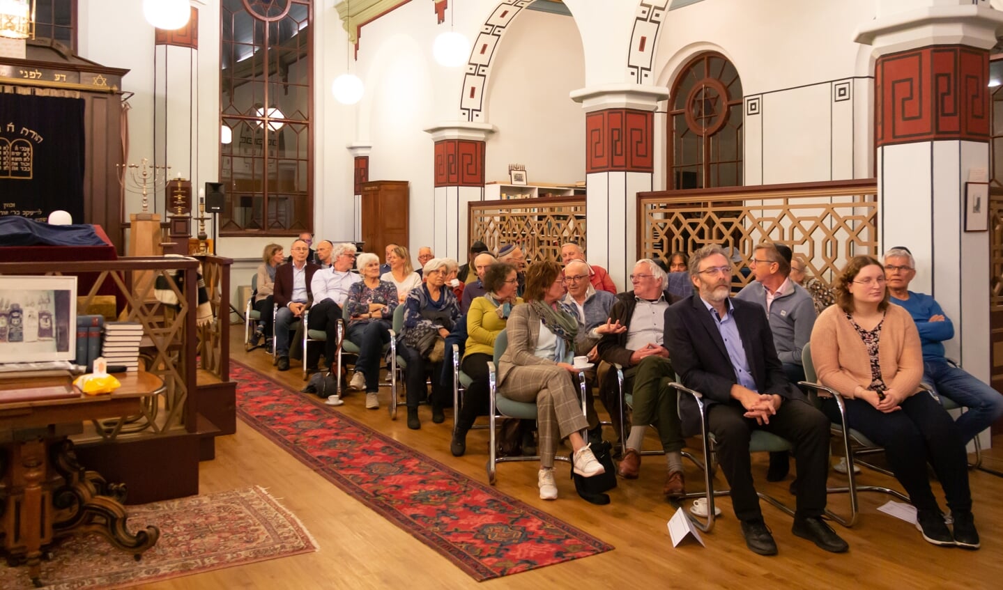 Bijeenkomst in de Joodse synagoge op 14 oktober 2021. Foto: Henk Derksen 