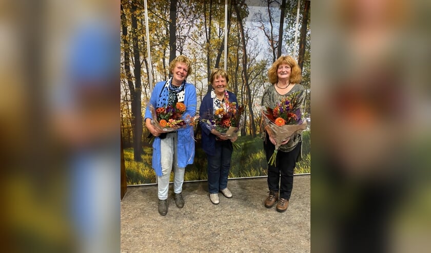<p>De drie jubilarissen. Foto: PR</p>