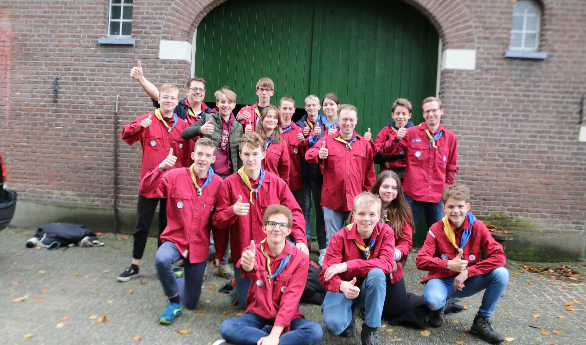 De nieuwste speltak, explorer-afdeling 786, van Scouting Graaf Ottogroep. Foto: Arjen Dieperink 