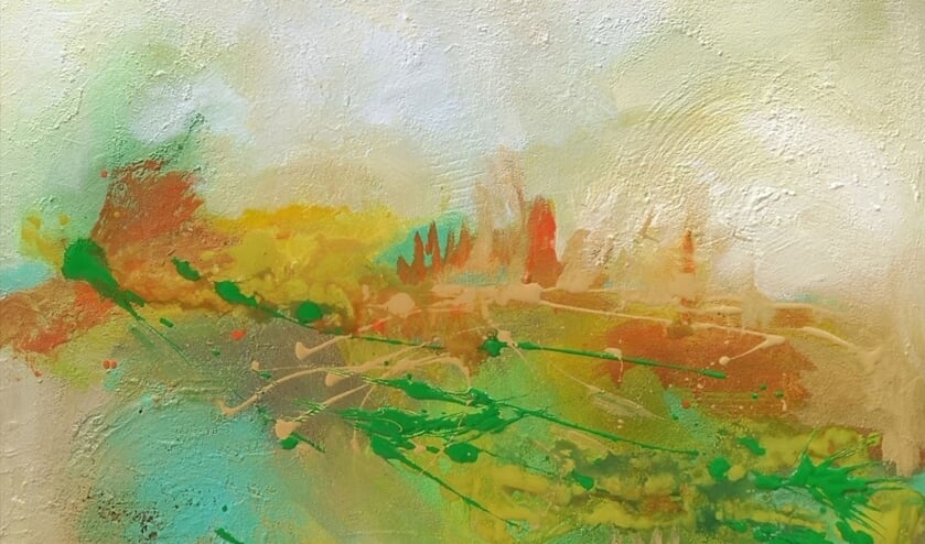 <p>Een schilderij van Ria Wiendels.Foto: PR</p>