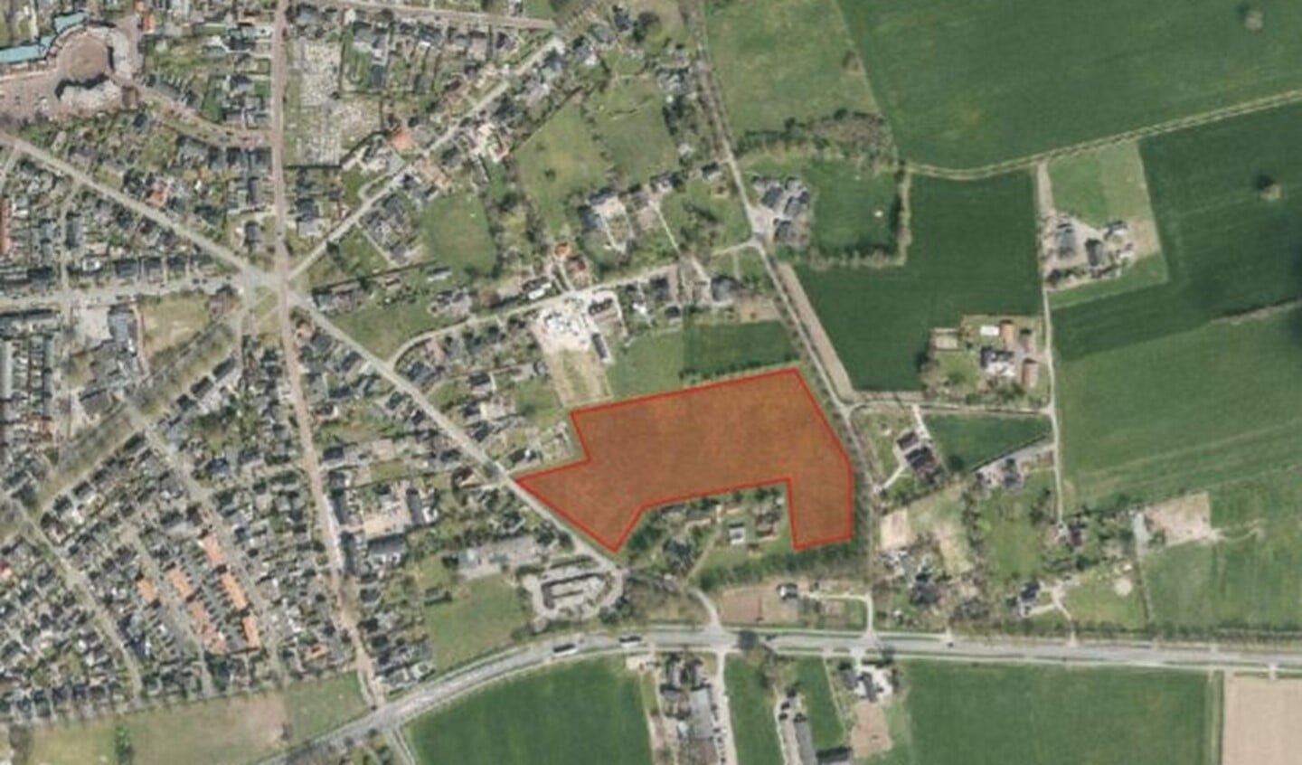 Hier komen de geplande woningen.