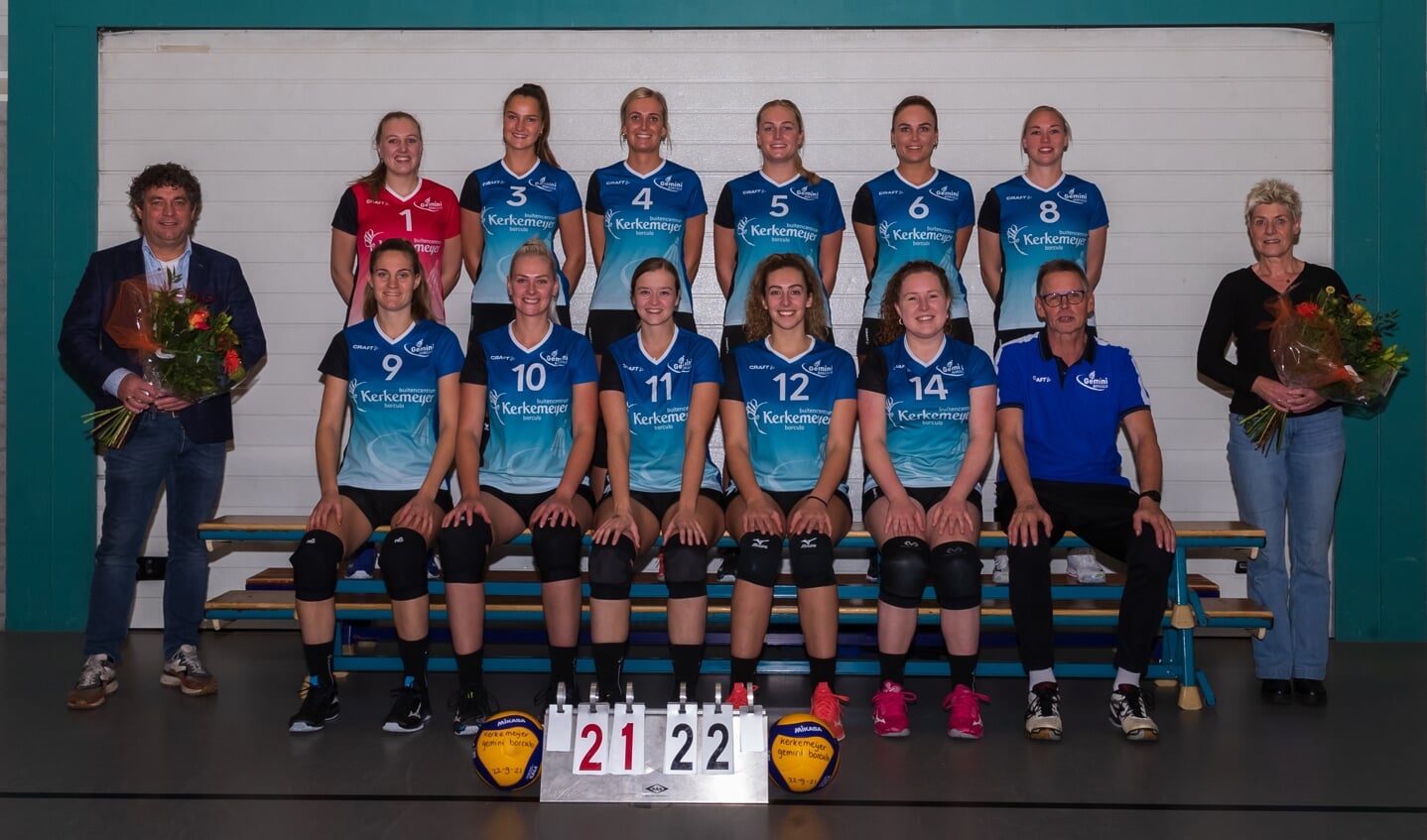Dames 1 van Gemini met de nieuwe outfit. Foto: Marcel ter Bals
