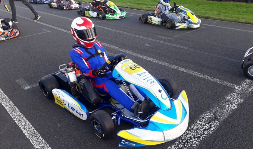 <p>Kevin Navis wint open Nederlands kampioenschap NXT GP. Eigen foto</p>