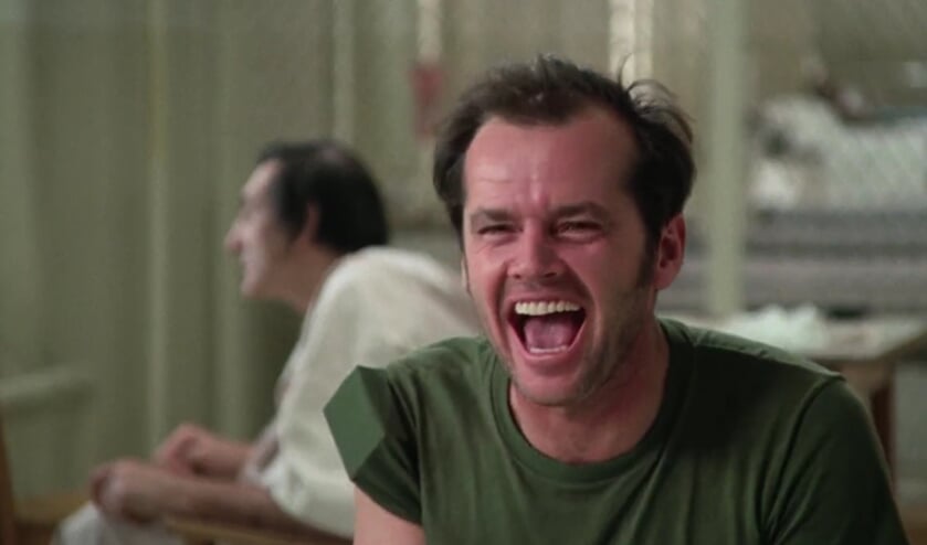 Jack Nicholson speelt McMurphy in One flew over the Cuckoo's Nest. Foto: PR  