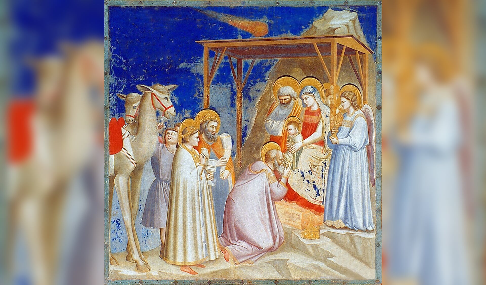 Giotto di bondone the adoration of the-magi cappella scrovegni a padova-padova Italy 1305. Foto: PR