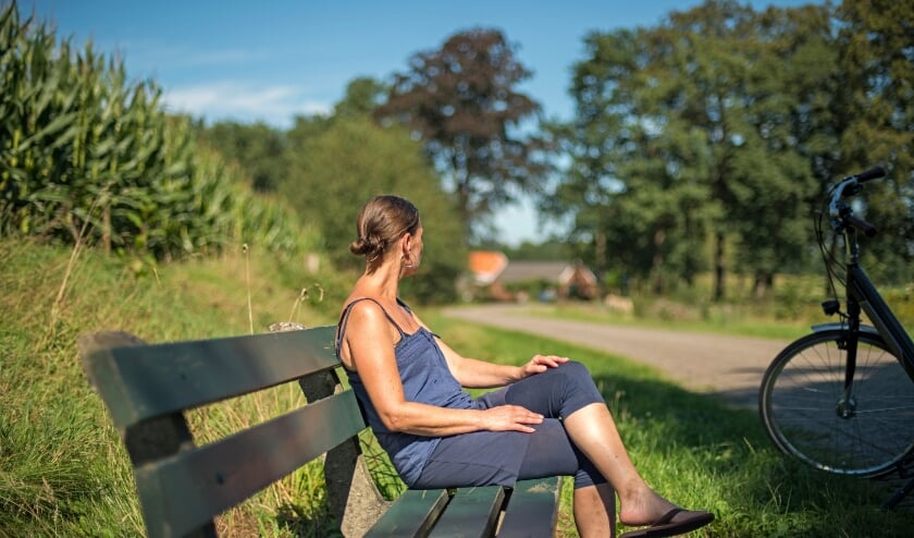 Even uitrusten in het buitengebied van Winterswijk. Foto: PR AWLO