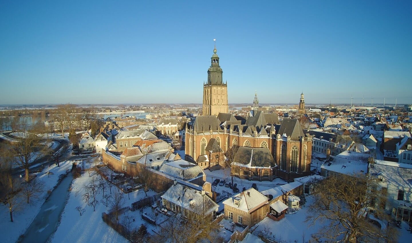John Post van PMP - Post Media Producties maakte deze prachtige beelden van Zutphen met zijn drone. Foto: ©PMP - Post Media Producties 