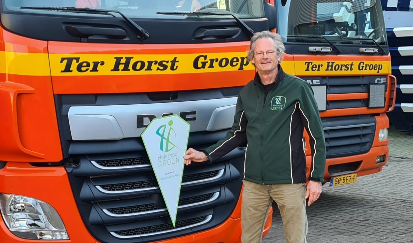 Jaap de Boer is blij met de steun van Ter Horst Groep voor HelemaalGroen. Foto: PR
