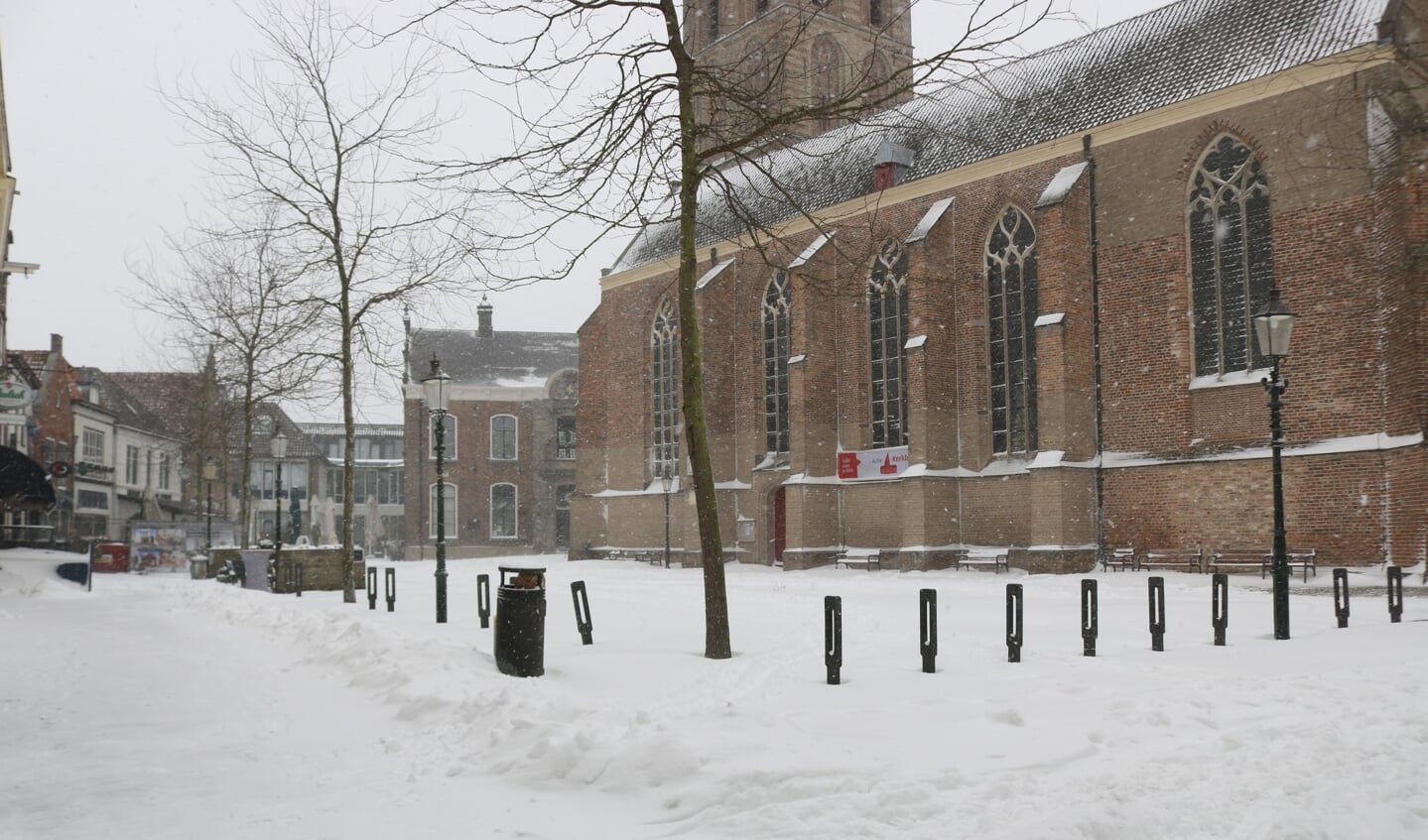 De sneeuwval leverde mooie plaatjes op. Foto: Arjen Dieperink