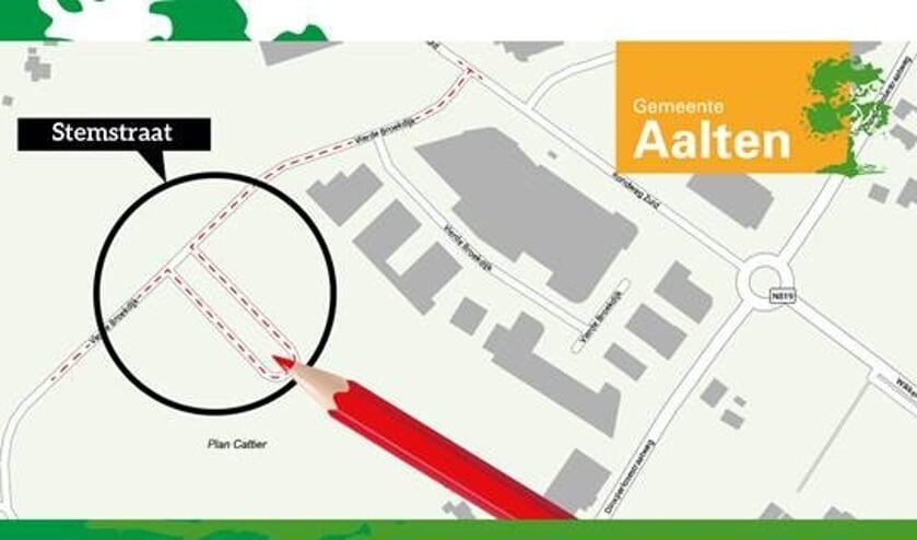 stemmen vanuit de auto is mogelijk in Aalten. Afbeelding: Gemeente Aalten