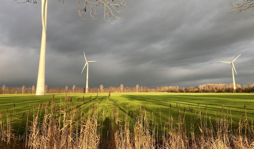 <p>Windmolens in het Aaltense Goor. Foto: PR</p>