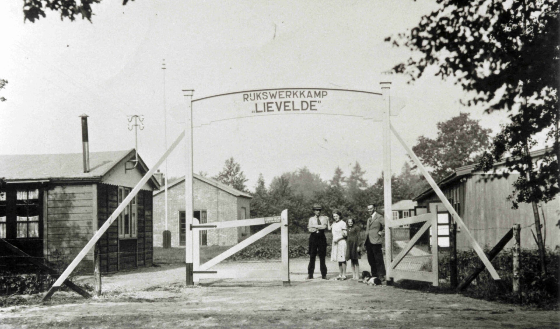 Rijkswerkkamp Lievelde aan de Schansdijk. Foto: Oudheidkundige Vereniging Lichtenvoorde