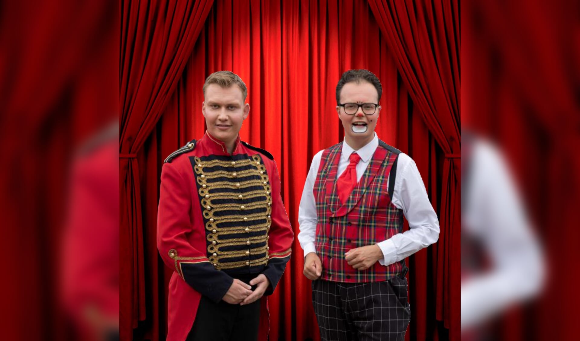 Lennart Schoppers en  Yoshi Berends van Circus Lorelly. Foto: PR