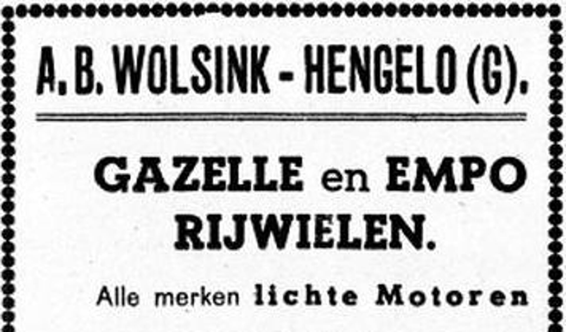 Advertentie Nölle Wolsink, april 1941. Foto: Archief Willy Hermans