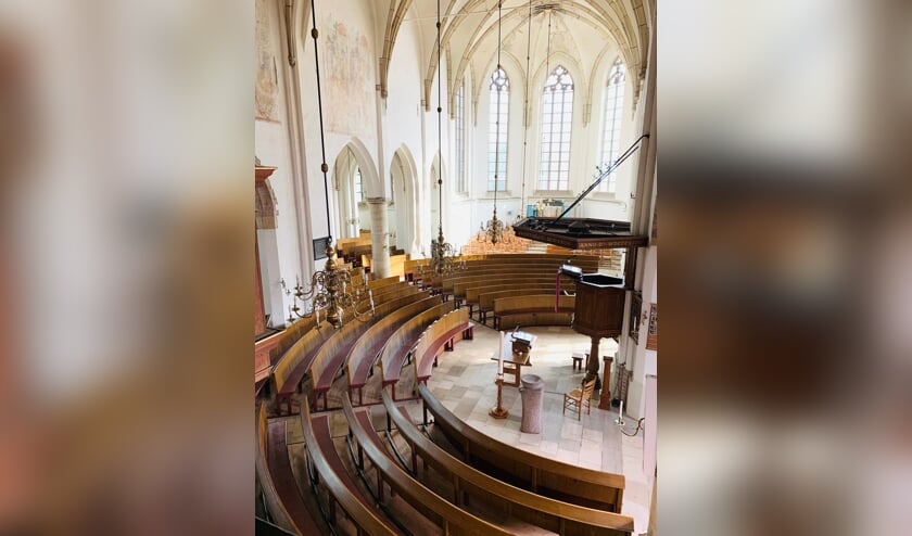 Het interieur van de Oude Helenakerk in Aalten is heel bijzonder. Foto: PR