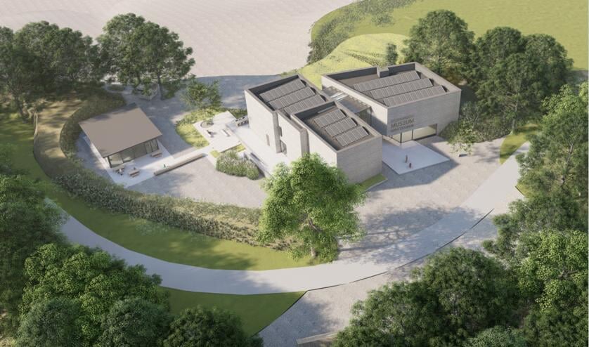 Het voorlopig ontwerp van het museum bij de Steengroeve. Foto: Terra Temporalis