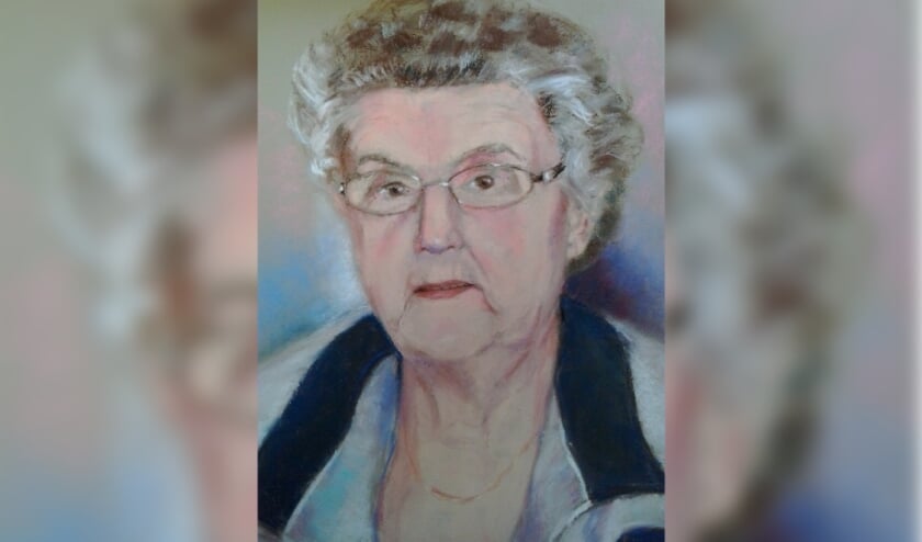 <p>Gonny Wiecherink maakte een treffend portret van haar schoonmoeder, die op De Bleijke woont. Foto: Gonny Wiecherink</p>