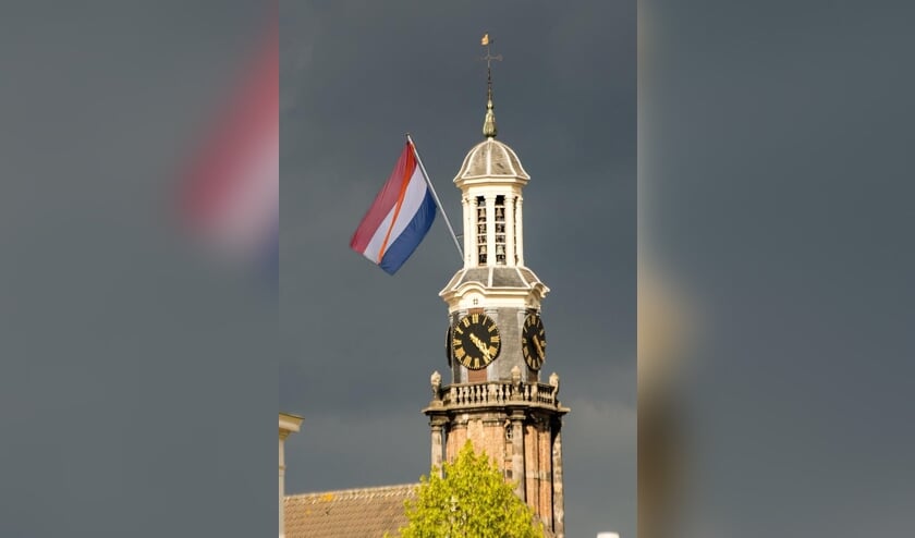 <p>De vlag hangt uit op de Wijnhuistoren. Foto: PR </p>