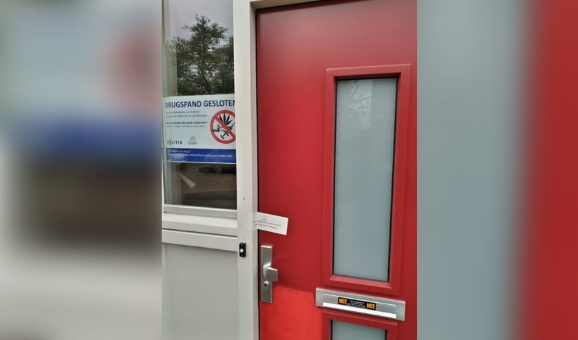 Sluiting van een van de drugspanden. Foto: gemeente Zutphen