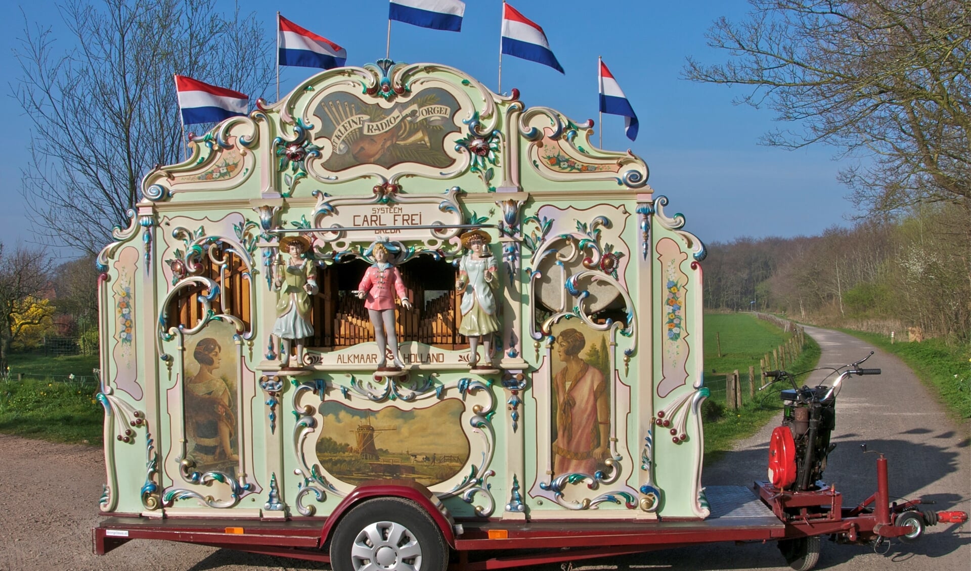 Een replica van een Bacigalupo orgel uit 1901 zal te zien en te horen zijn tijdens de weekmarkt in Steenderen. Foto: PR