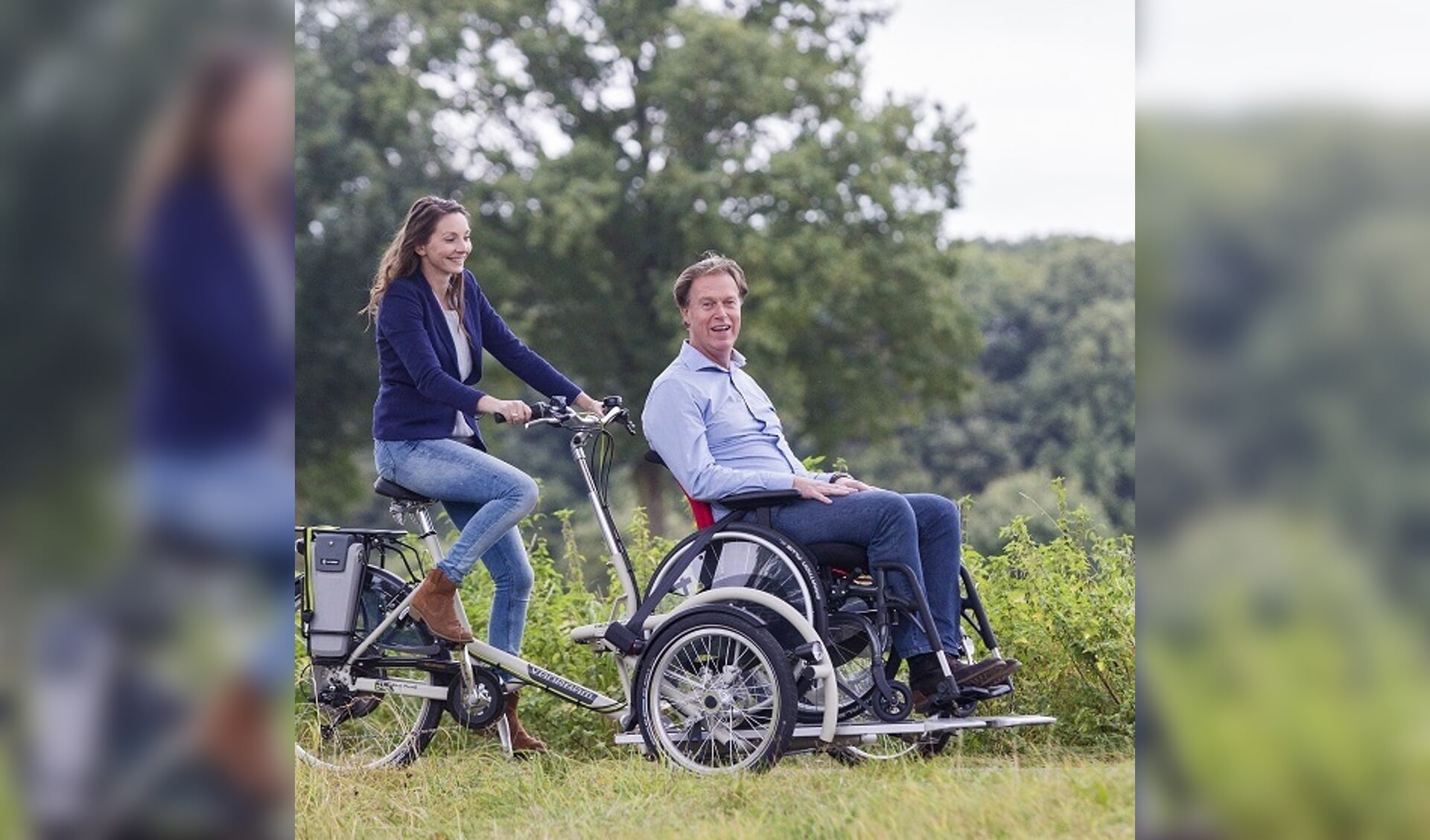 De rolstoeltransportfiets kan weer geleend worden. Foto: PR 