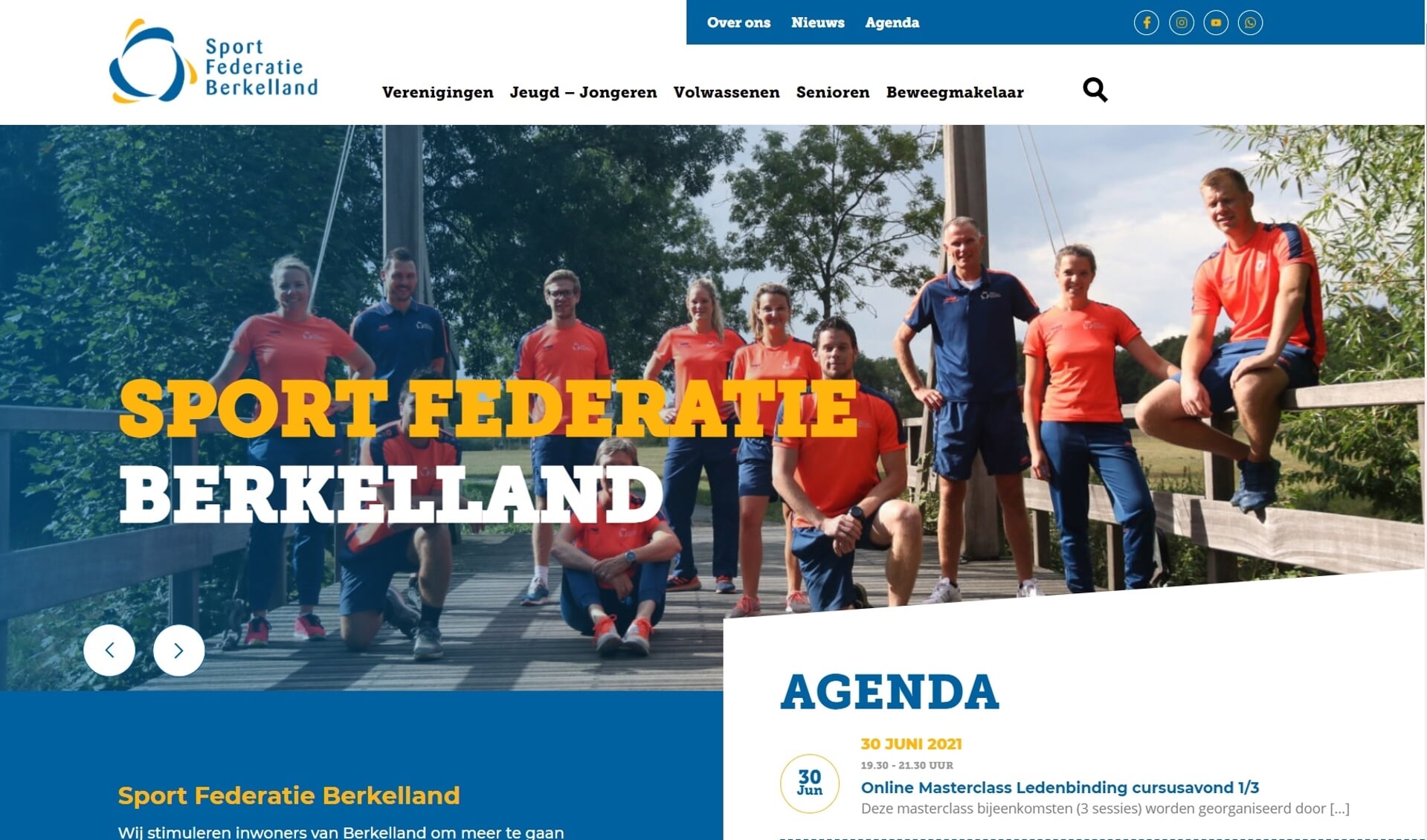 De site van de Sport Federatie Berkelland is vernieuwd. Foto: PR