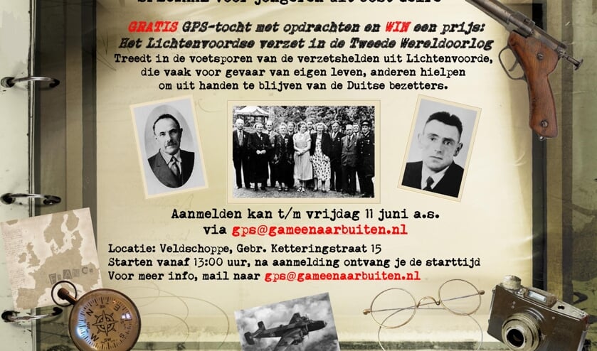 <p>Affiche van de GPS verzetstocht.</p>