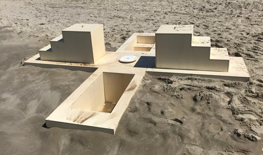 <p>Bezoekers kunnen dit beeld 'Op Gelijke Afstand' eenmalig fysiek beleven. Foto: PR</p>