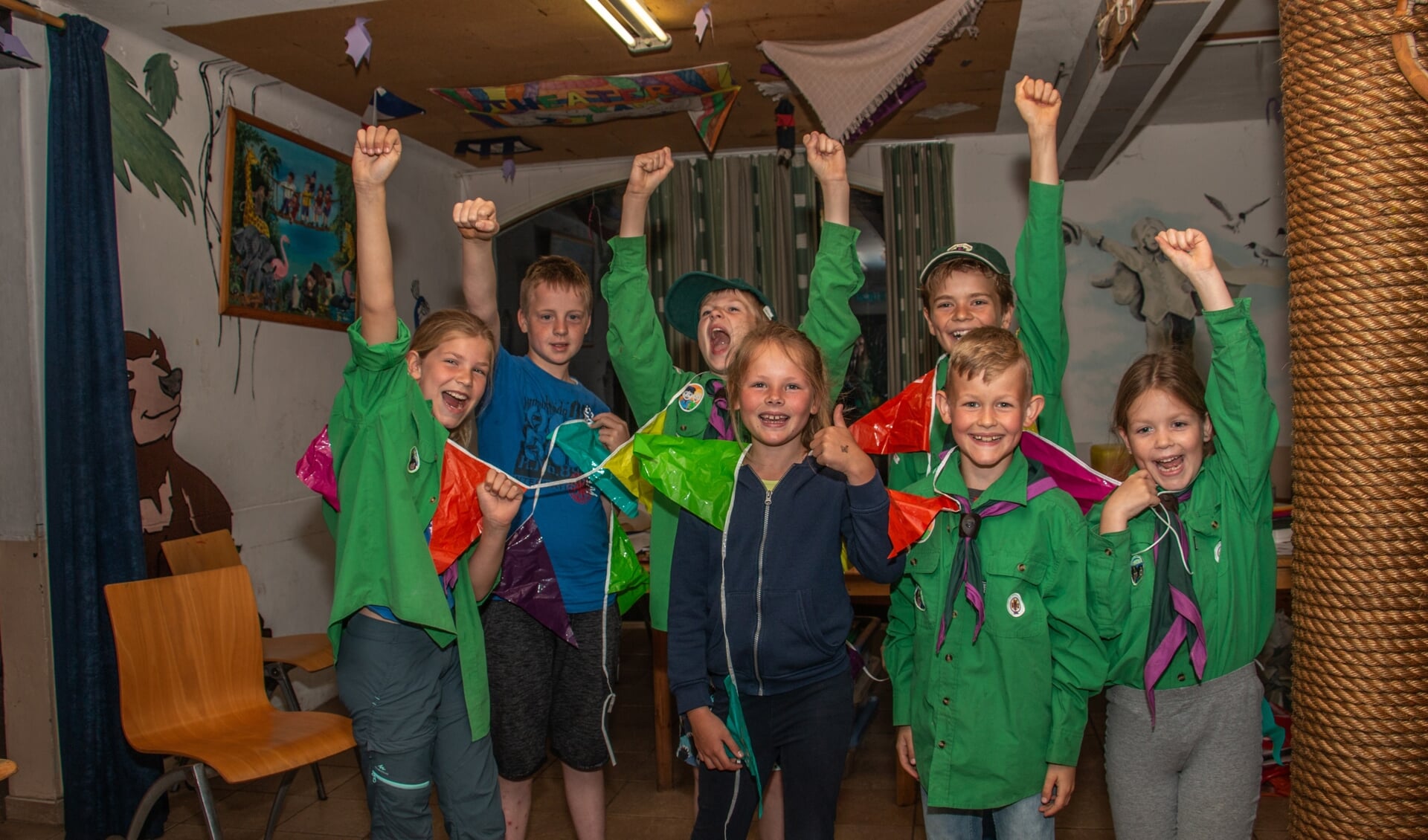 De welpen van Scouting Sweder van Voorst in Hummelo zijn blij met een derde plek! Foto: Liesbeth Spaansen