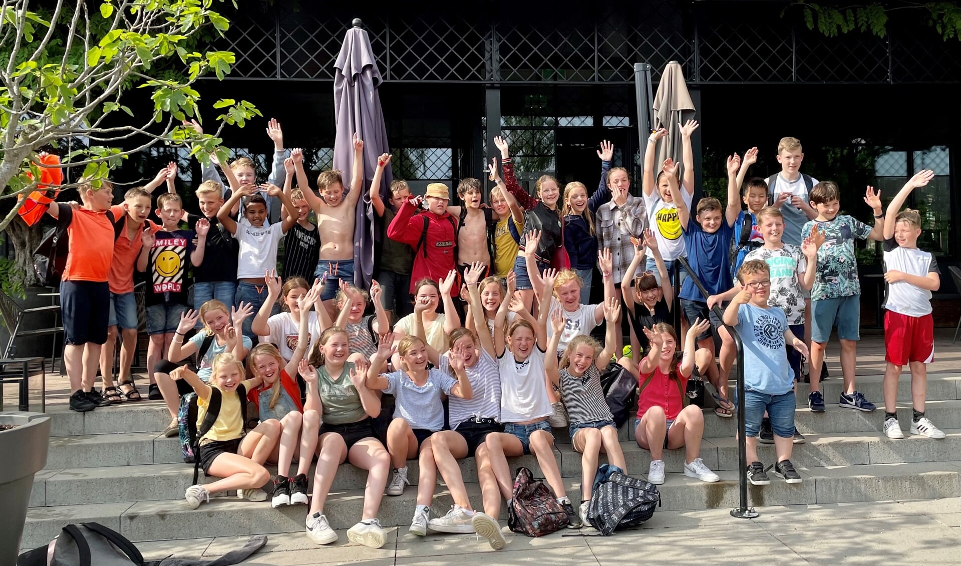 Groep 8 van de Jorisschool uit Lichtenvoorde. Foto: Christel Steentjes