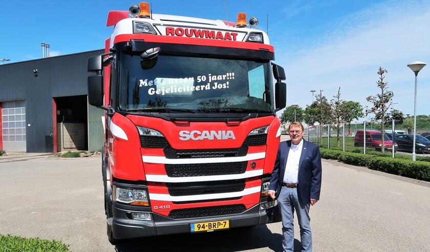 Jos Rouwmaat, 50 jaar in dienst van de Rouwmaat Groep in Groenlo. Foto: Theo Huijskes