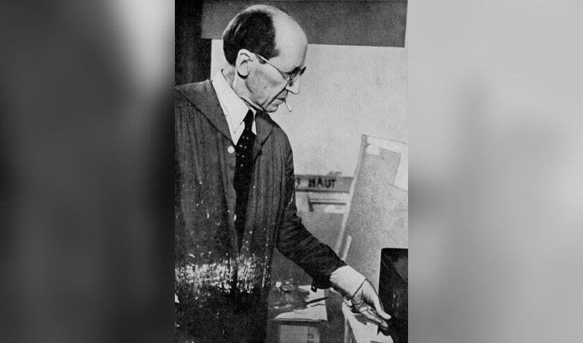 Mondriaan met grammofoon. Foto: Fritz Glarner