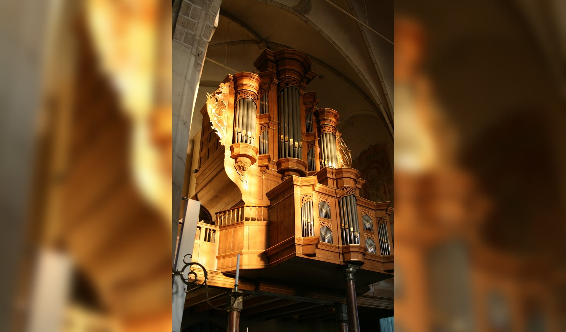 Het orgel in de Oude Helenakerk. Foto Egbert Hoving