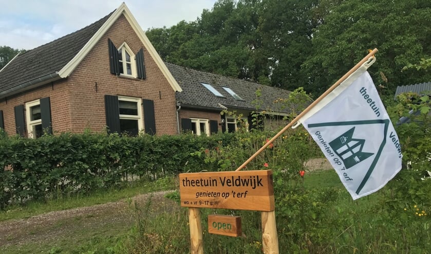 De theetuin van Veldwijk aan de Almenseweg 57. Foto: Ton Swagten