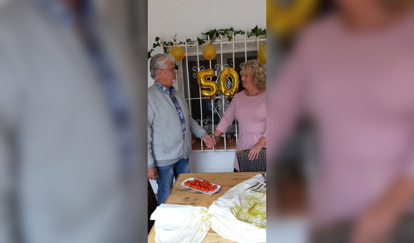 Henk en Marian eerder dit jaar tijdens hun vijftigjarig huwelijk. Foto: eigen foto
