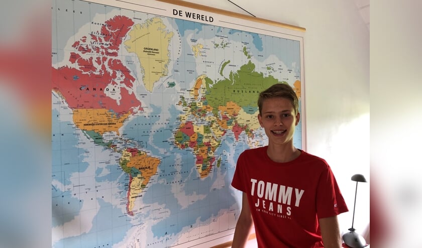 <p>Pepijn van Diggelen: “Dat ik de Nationale Aardrijkskunde Olympiade won, had ik niet zien aankomen. Maar dan wordt opeens je naam omgeroepen. Heel bijzonder!” Foto: Eric Klop</p>