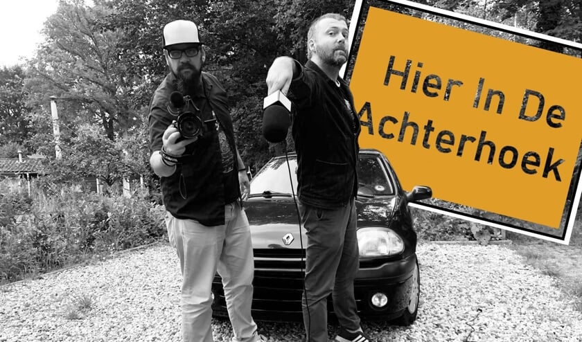 <p>Cameraman Daafit en Matthijs interviewen mensen over wat zij vinden van de Achterhoek. Foto: PR</p>