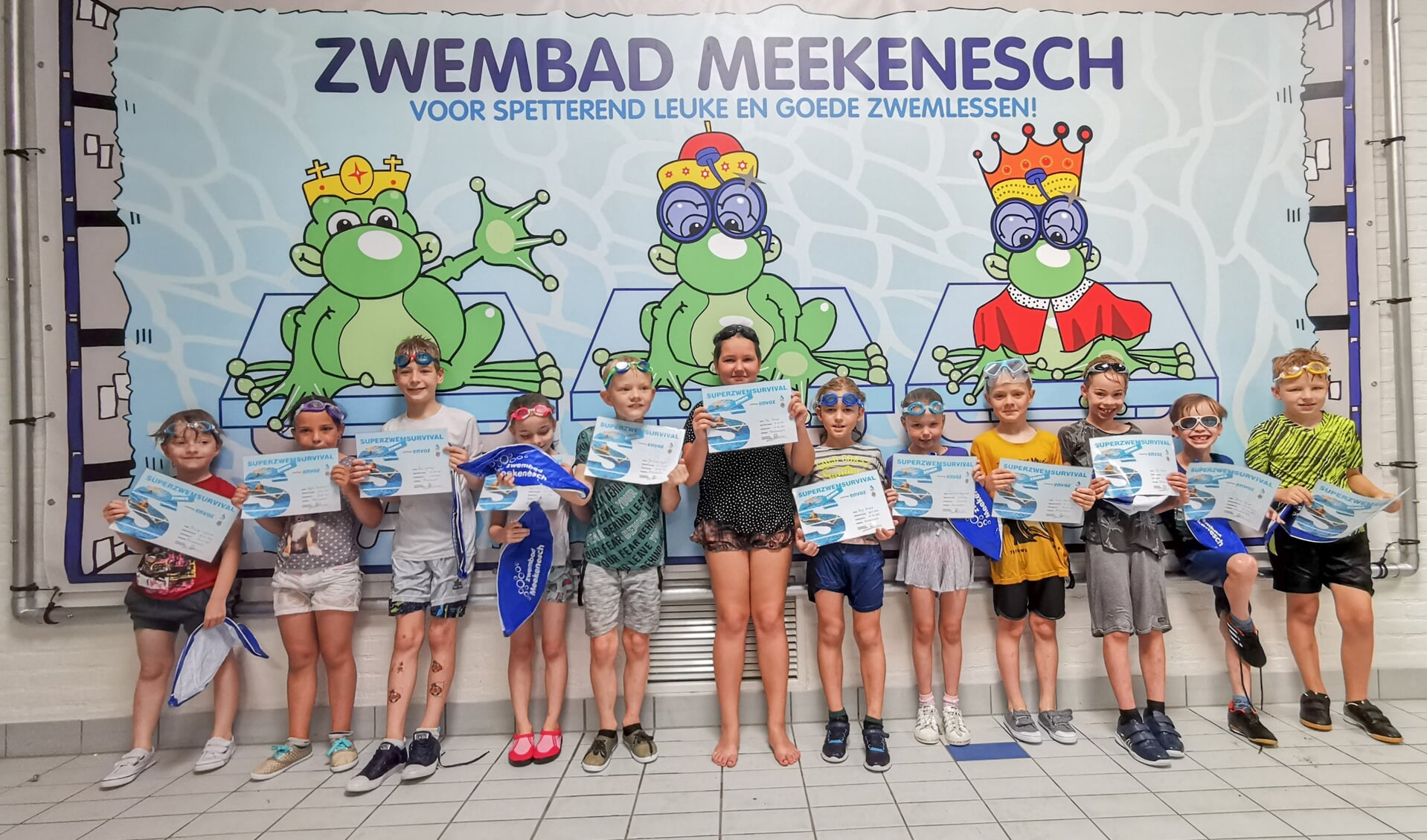 Gefeliciteerd met je zwemdiploma! Foto: Zwemschool Meekenesch