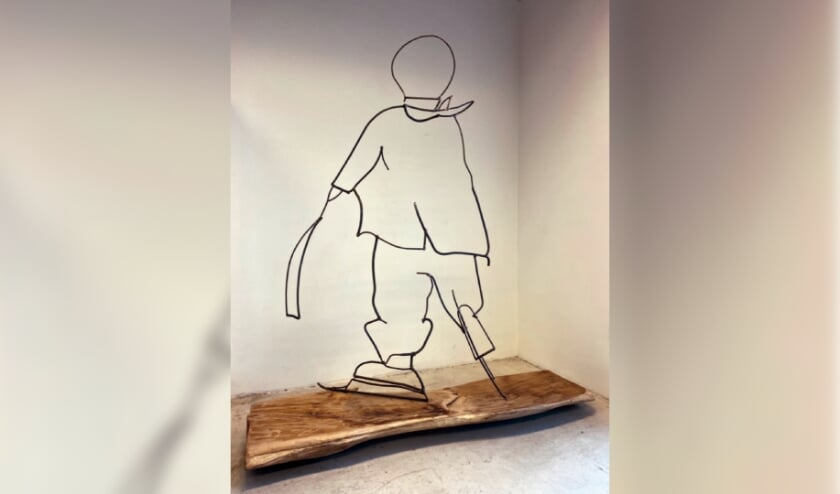 'Schaatser', een kunstwerk van Mirjan Koldeweij. Foto: PR