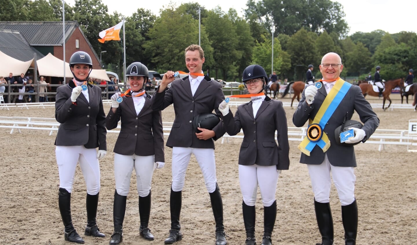 Het winnende viertal van de Pasruiters, onder leiding van Anton Hermelink. Foto: Herman Kettering