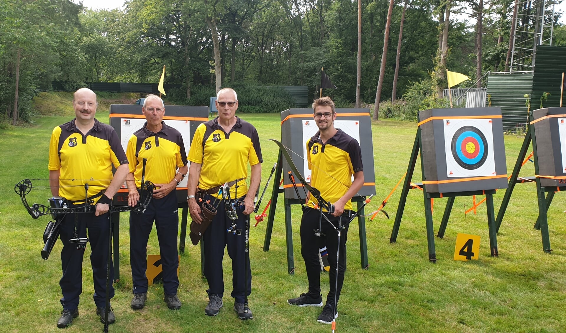 Van links naar rechts: Laurens Bergervoet, Wilgert ter Beek, Rudi Boswinkel en Wirmer Griemelink. Foto: PR