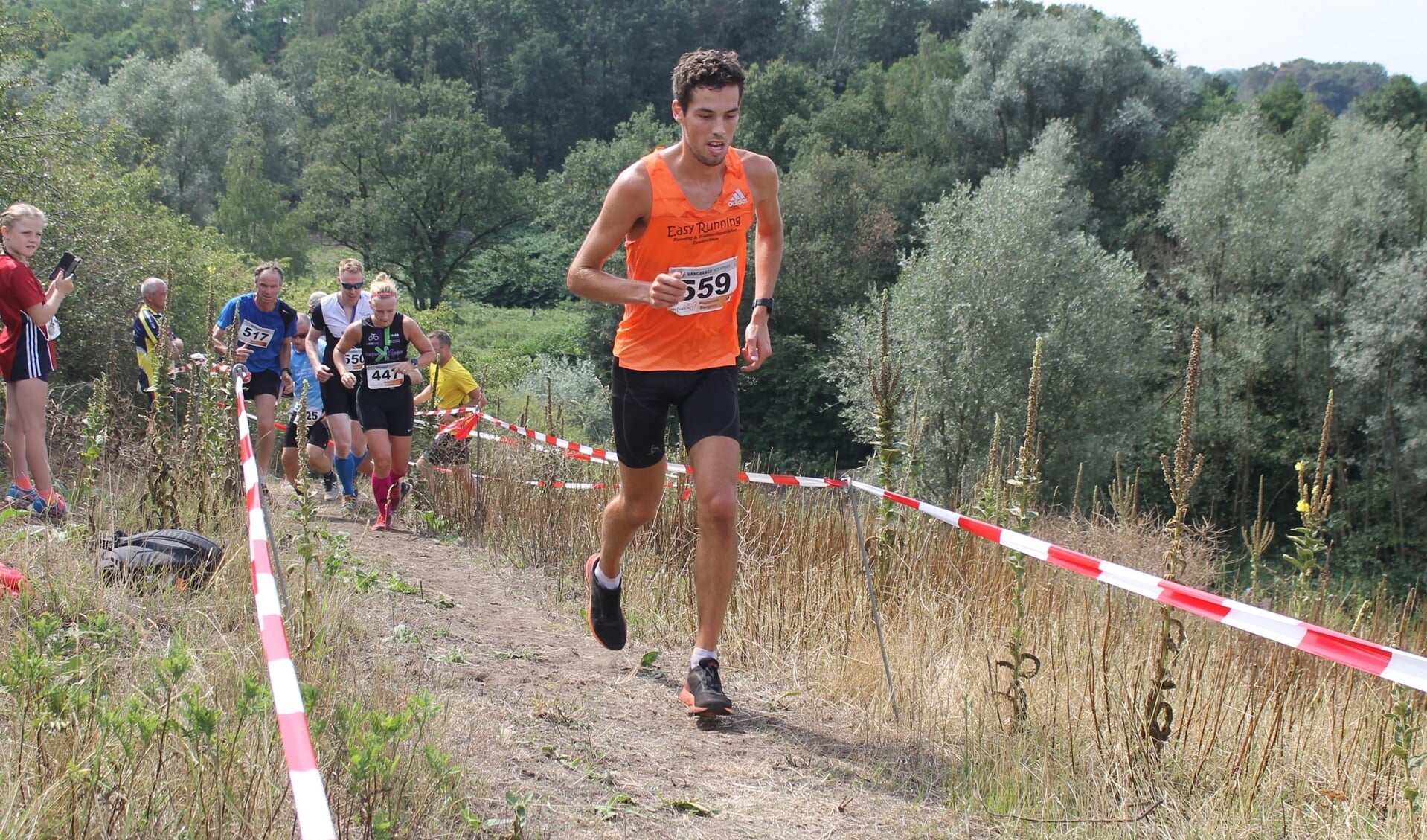 Mark te Brake uit Aalten was de laatste winnaar van de Bergrun in augustus 2019. Foto PR