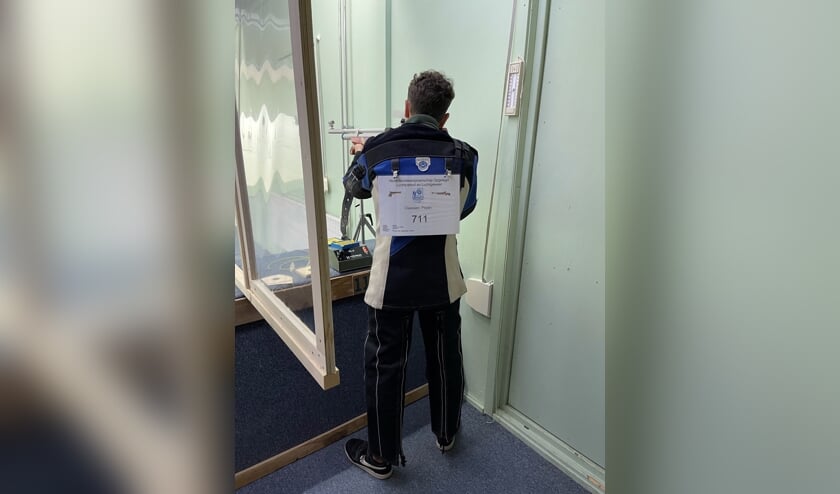 Pepijn Claassen in de wedstrijd, waar hij tweede werd. Foto: Niek Claassen