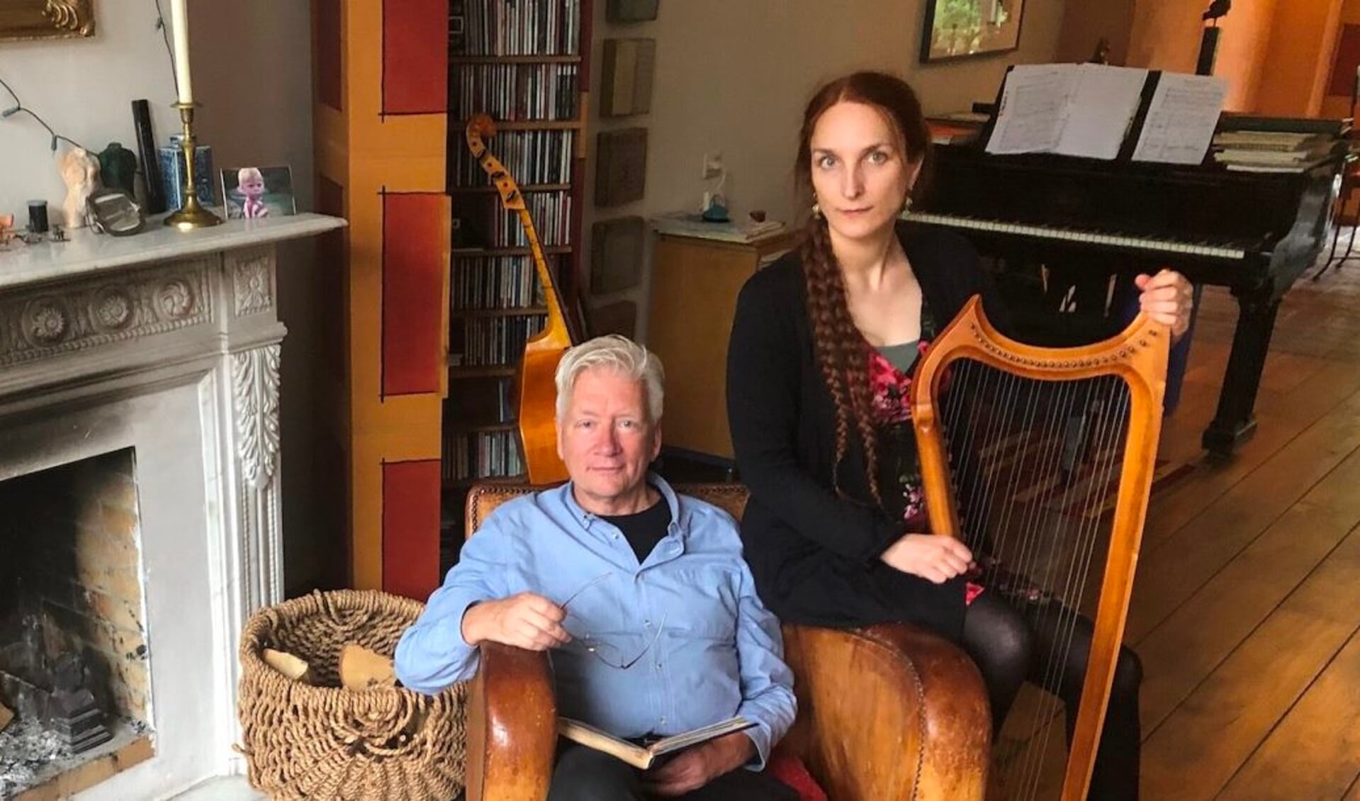 Tenor Nico van der Meel en harpiste Constance Allanic. Foto: PR
