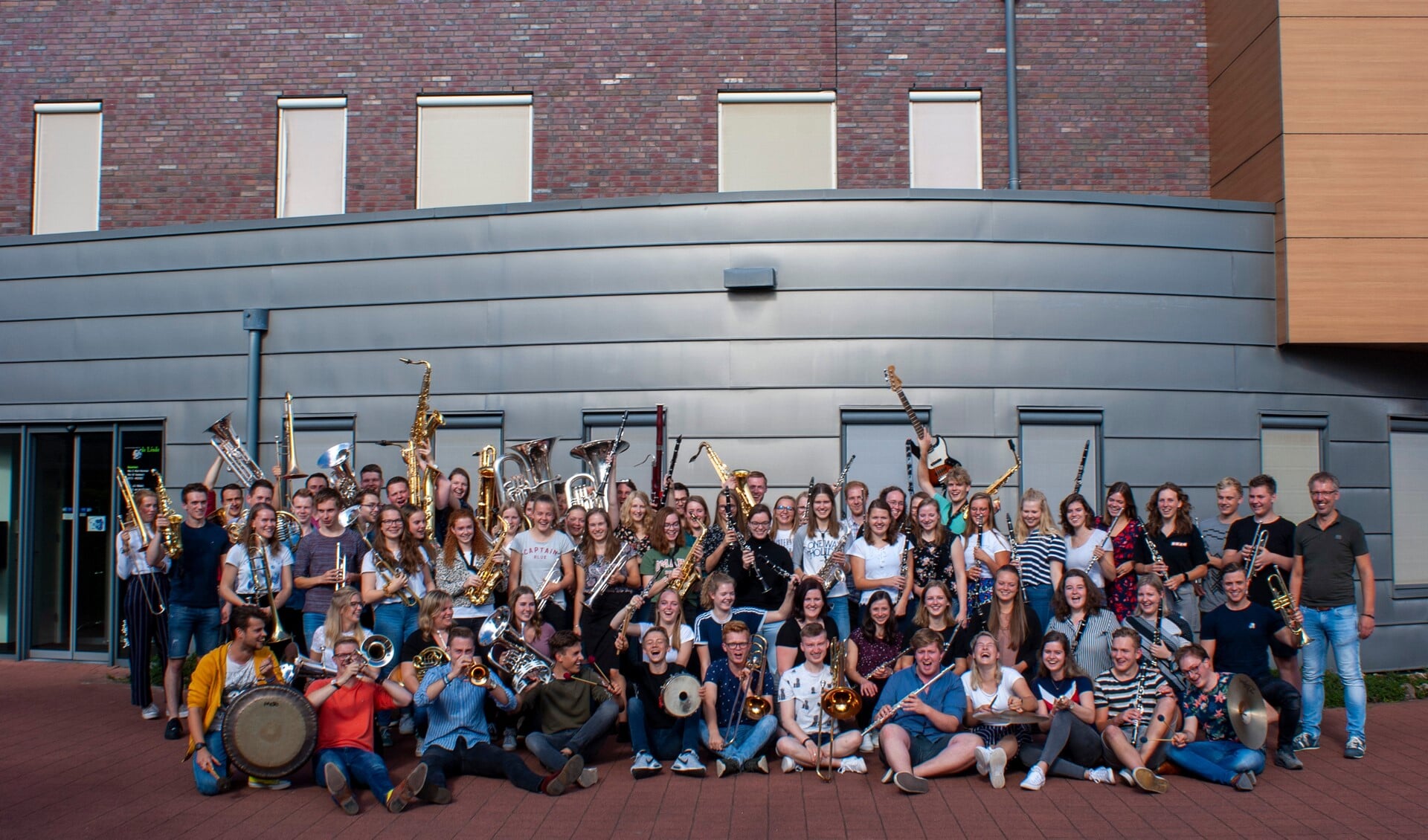 De enthousiaste orkestmuzikanten van een vorige editie van het OGJO. Foto: PR
