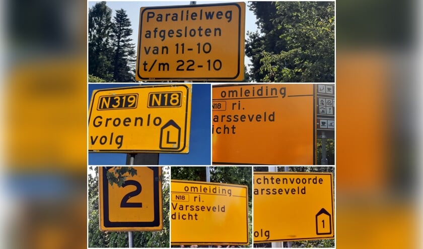 <p>Een wirwar van omleidingen en afsluitingen in de hele gemeente. Foto: Kyra Broshuis</p>