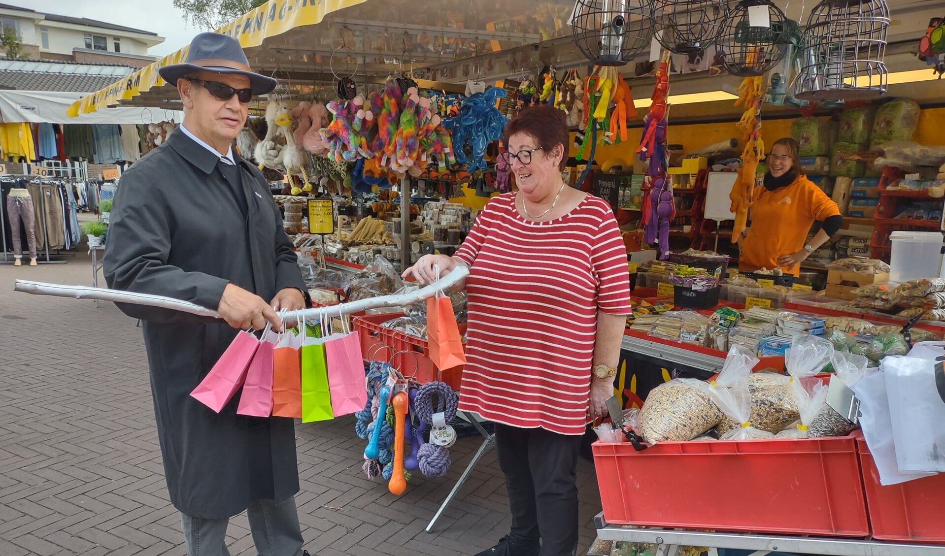 Mysteru shopper op de markt. Foto: PR