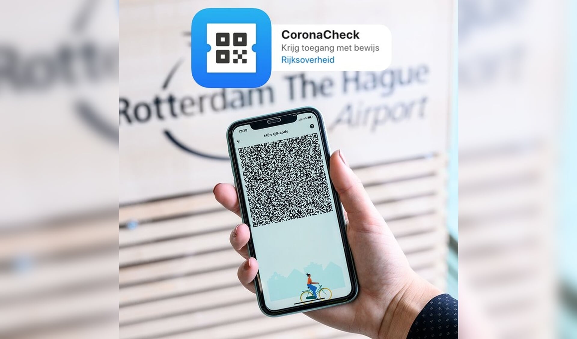 The QR-code in de coronacheck-app (bron: rijksoverheid.nl)